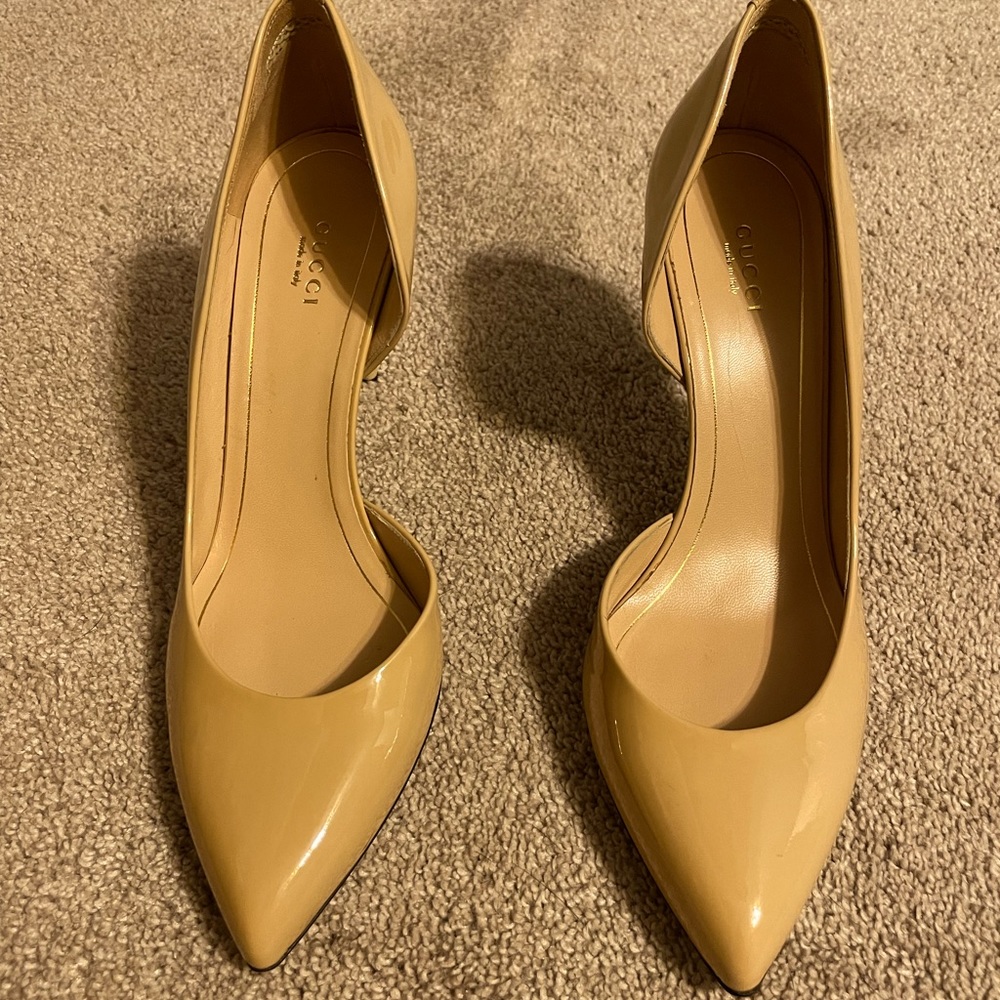 Gucci Patent Leather D’Orsay Pumps - Picture 1 of 4